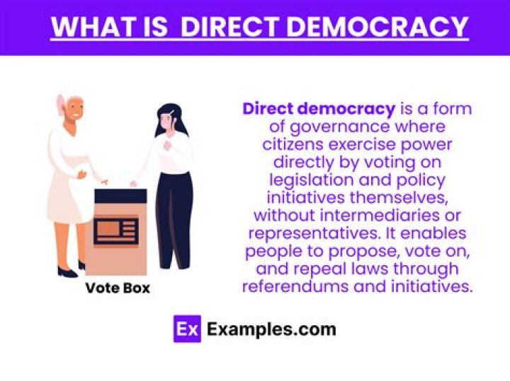In a direct democracy?