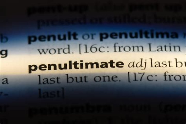 In a penultimate year?