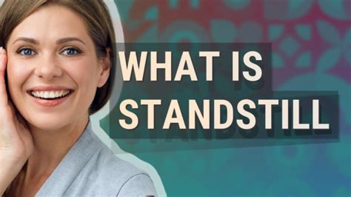 In a standstill period?