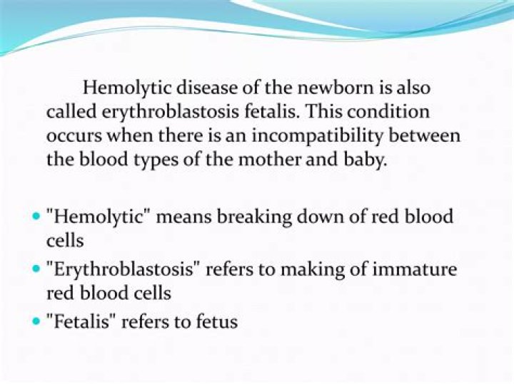 In hemolytic disease of the newborn?