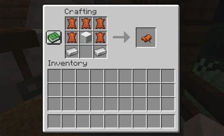 In minecraft how to make a saddle?