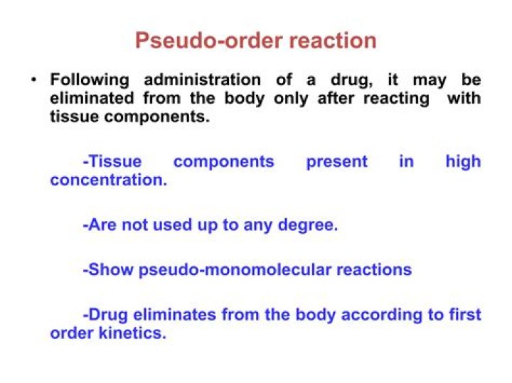 In pseudo order reaction?