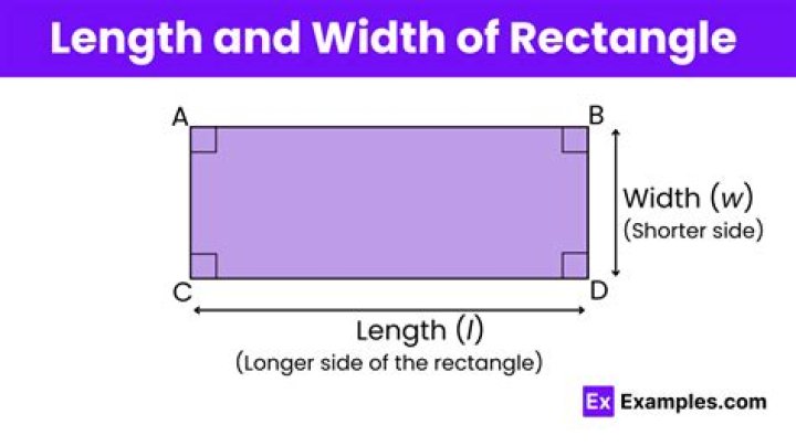 In rectangle which is length and breadth?