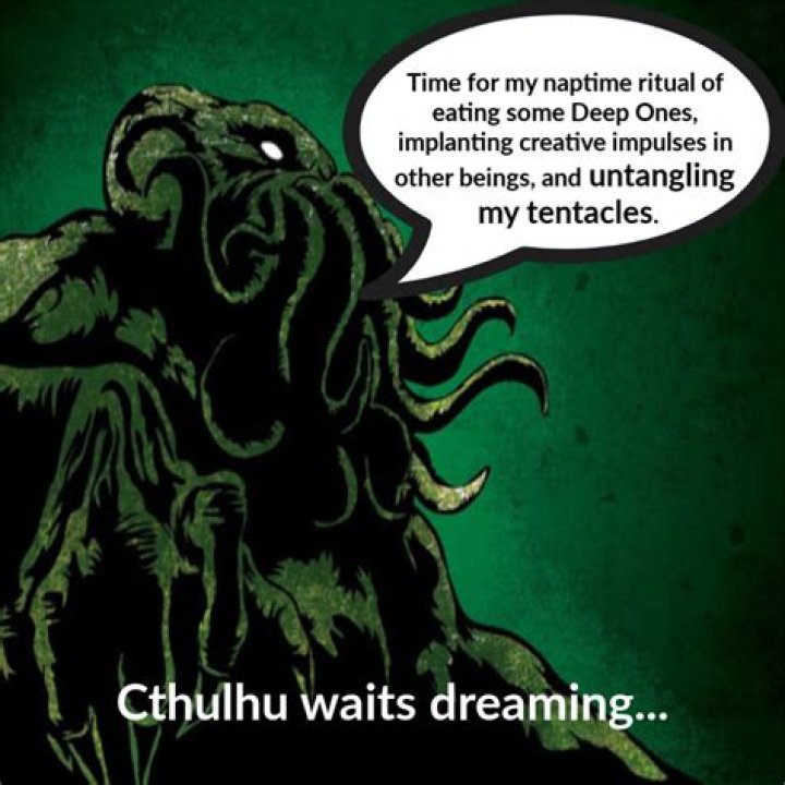 In r'lyeh cthulhu waits dreaming?