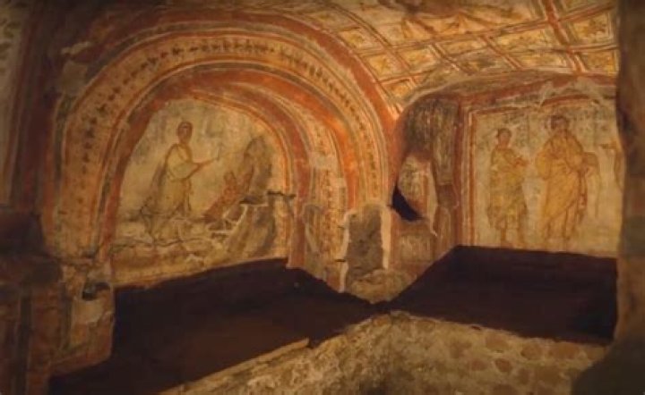 In the catacomb of commodilla?