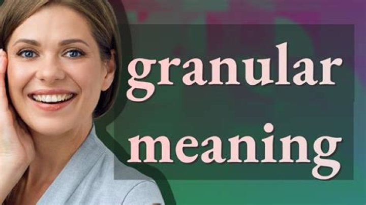 In the granular meaning?