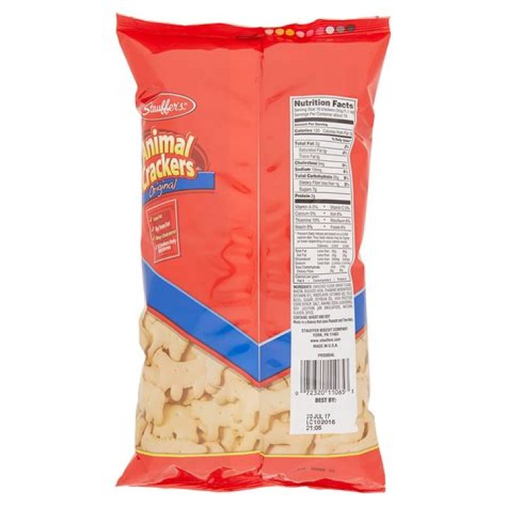 Ingredients in stauffer's animal crackers?