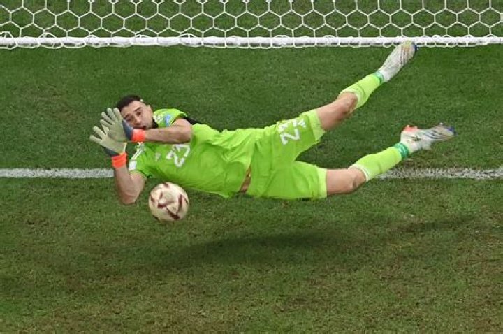 Is a soccer goalkeeper?