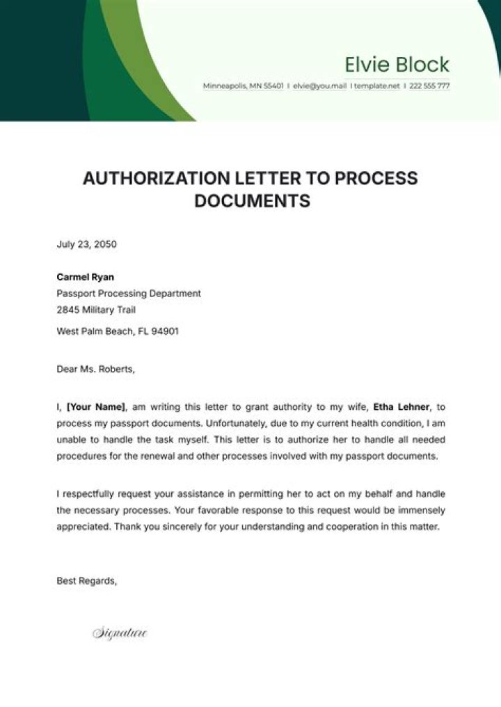 Is an authorization letter?
