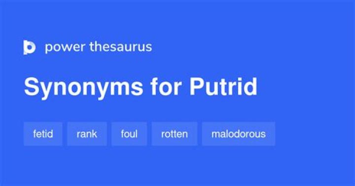 Is another word for putrid?