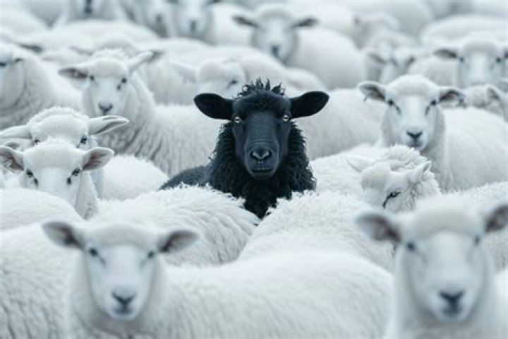 Is black sheep white?