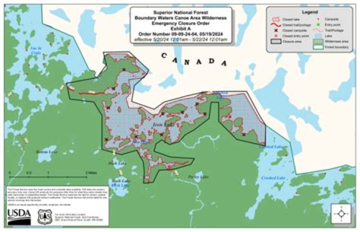 Is boundary waters closed?