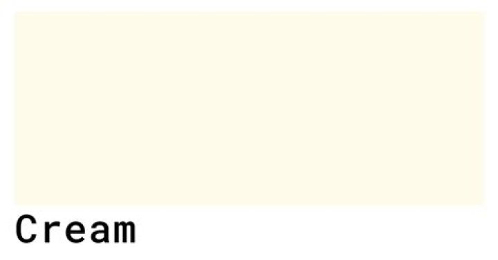 Is cream color yellow?