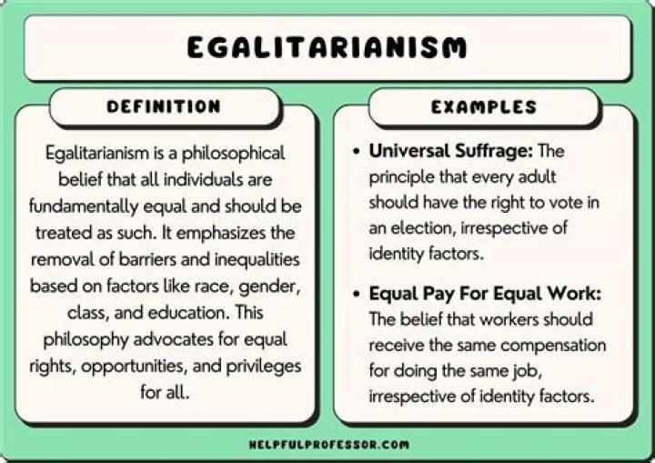 Is egalitarianism an adjective?