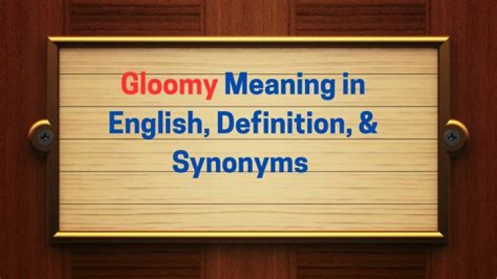 Is gloominess a real word?
