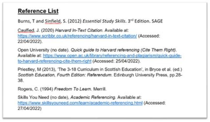 Is harvard referencing in alphabetical order?
