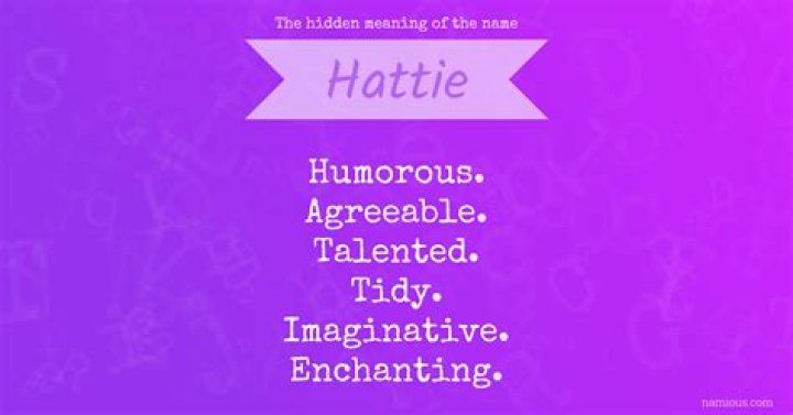 Is hattie a nickname?