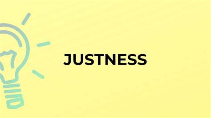 Is justness a real word?