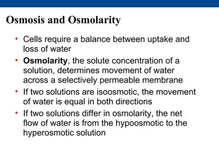 Is osmolarity a physical property?