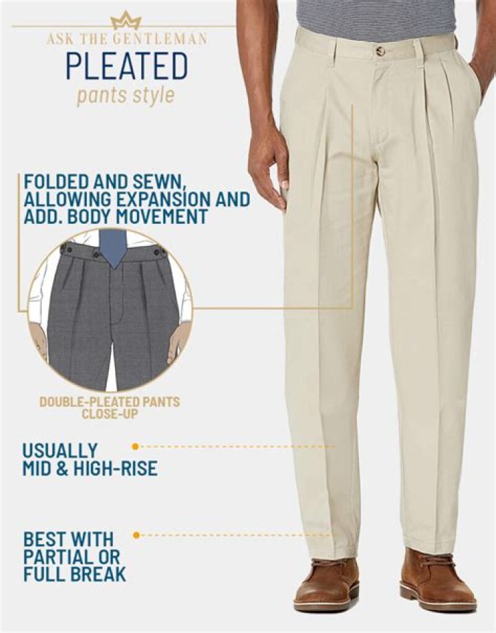 Is pleated pants out of style?