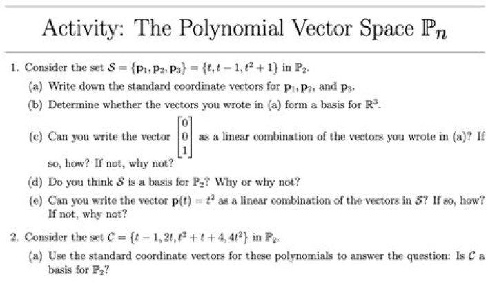 Is polynomial a vector space?