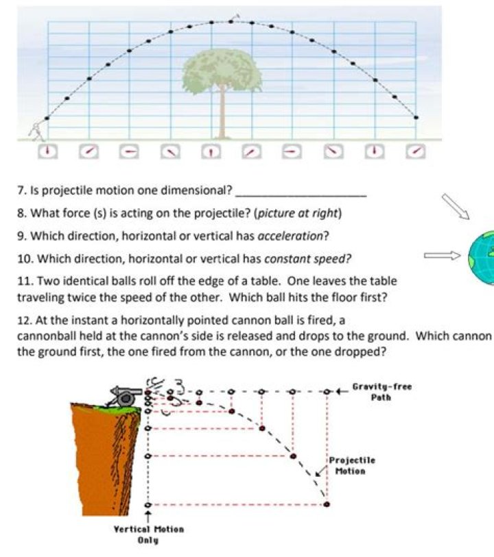 Is projectile motion one dimensional?