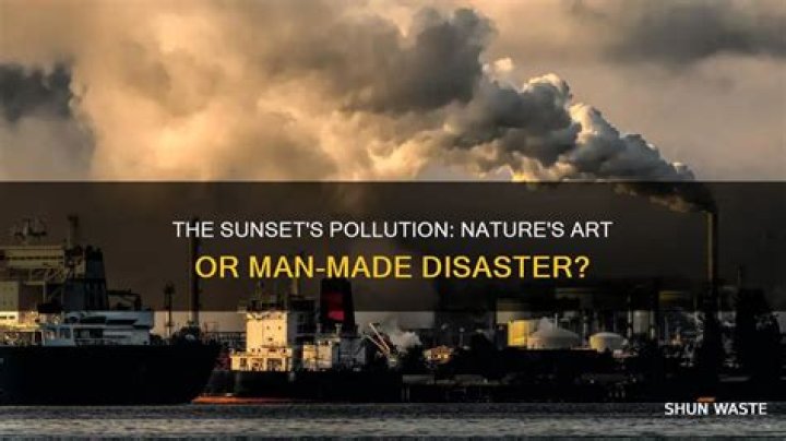 Is red sunset pollution?