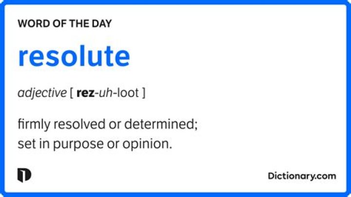 Is resoluteness a real word?