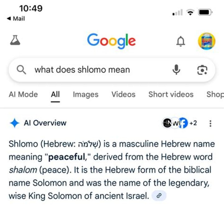 Is shlomo a word?