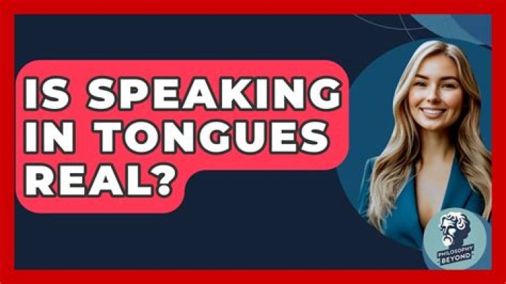 Is speaking in tongues real?