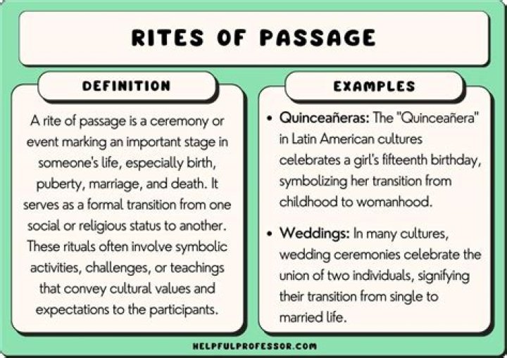 Is the rite of passage?