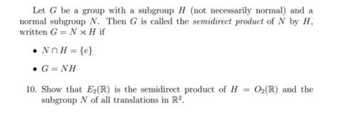 Is the semidirect product?