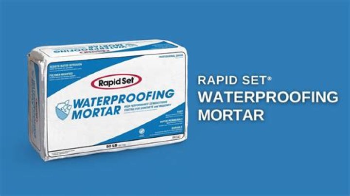 Is thinset mortar waterproof?