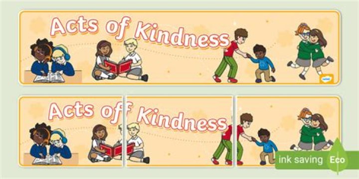 On act of kindness?