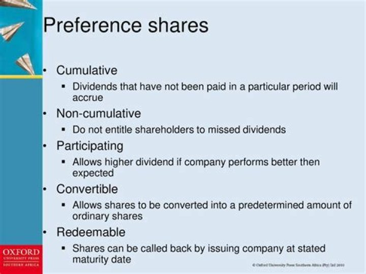 On cumulative preference share?