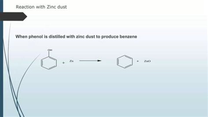 On distillation with zn dust phenol gives?