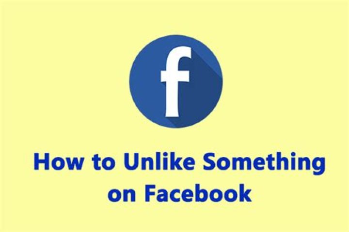 On facebook how do you unlike something?