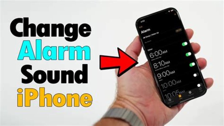 On iphone how to change alarm sound?