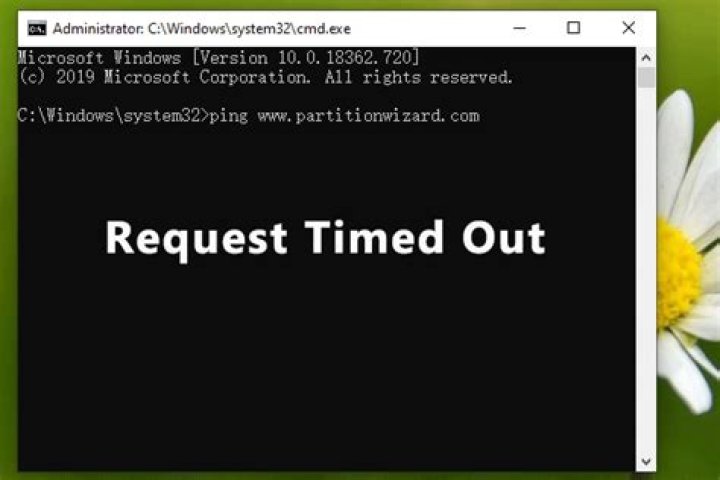 On ping request timed out?