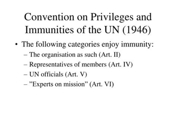 On privileges and immunities?