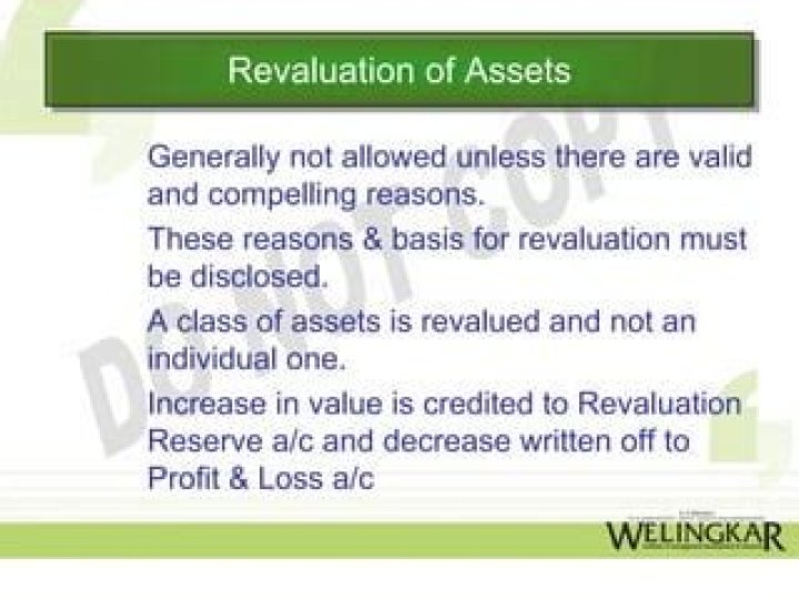 On revaluation of assets?