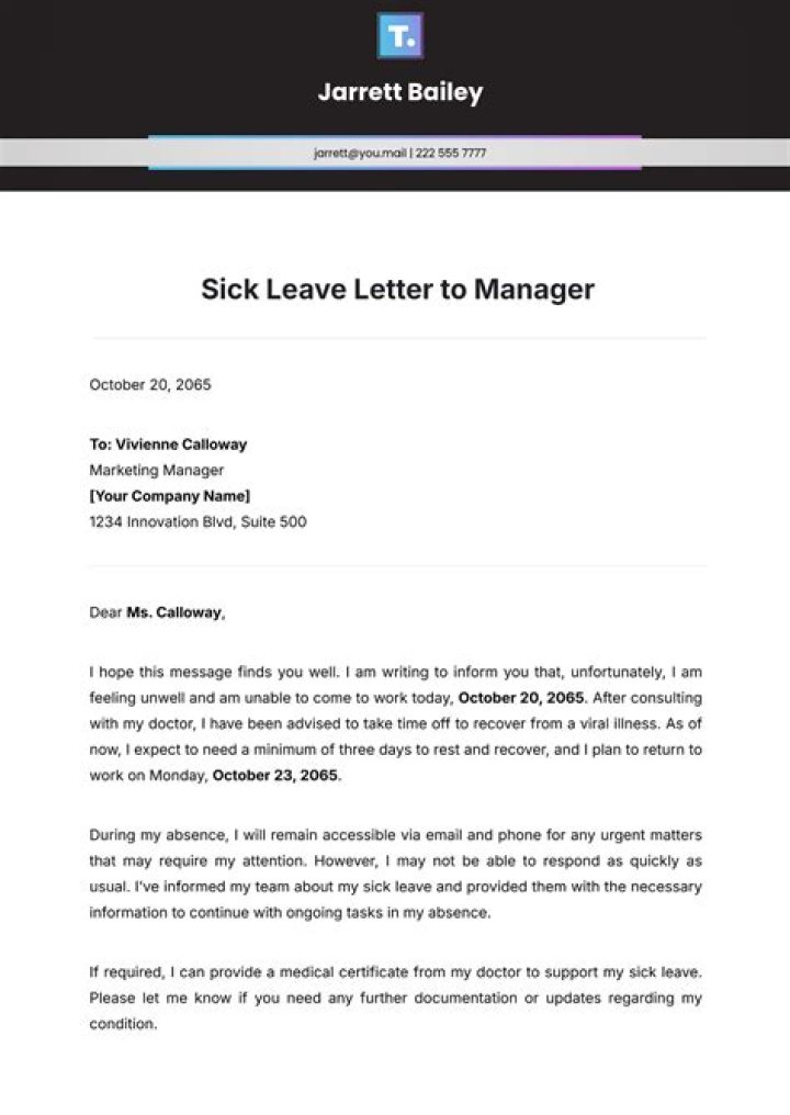 On sick leave in german?