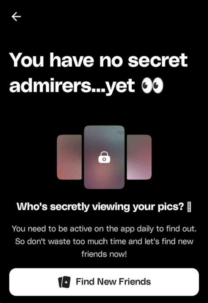 On the followers+ app what are secret admirers?