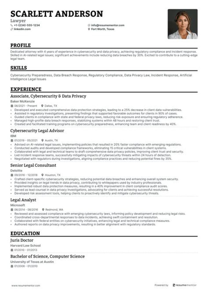On the heading of a resume?