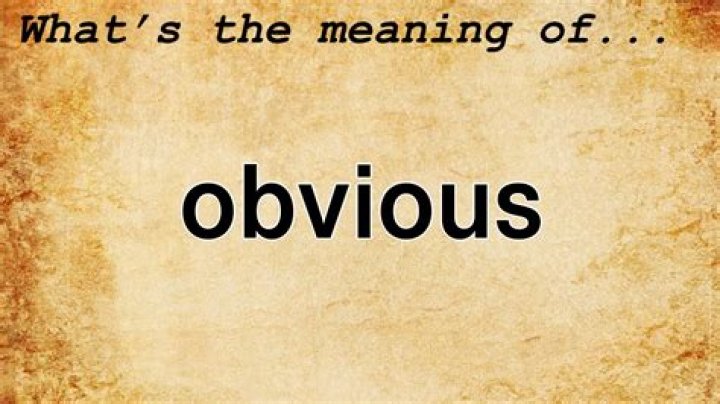 On the non-obvious meaning?