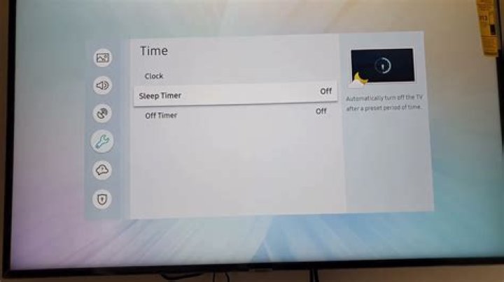 On timer samsung tv?
