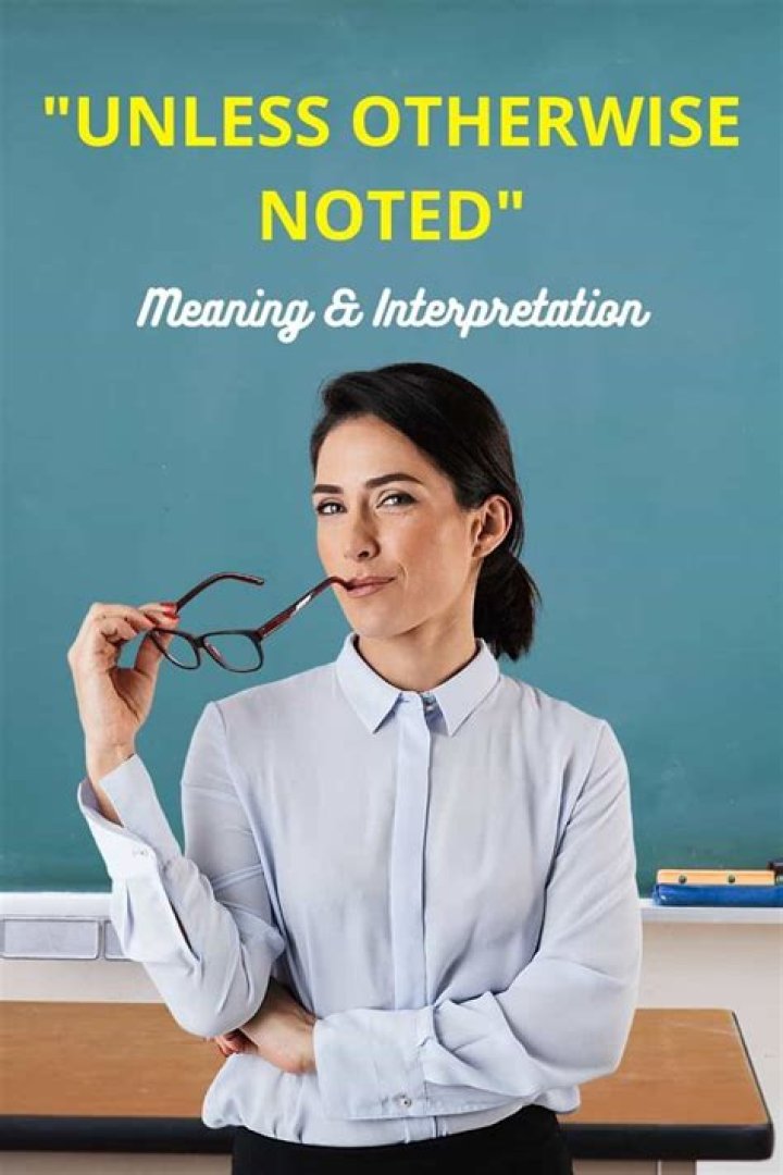 On unless otherwise stated?