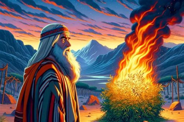 On what mountain was the burning bush?