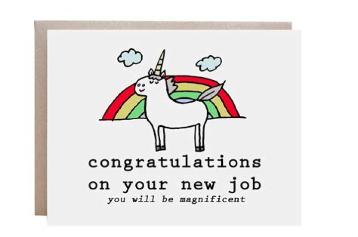 On your new job congratulations?