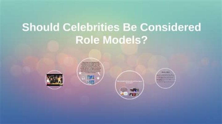 Should celebrities be role models?